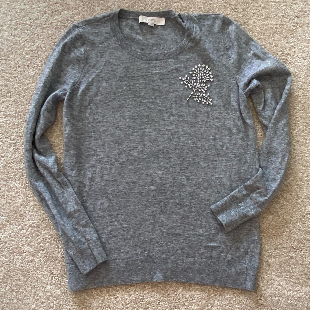 Loft embellished sweater